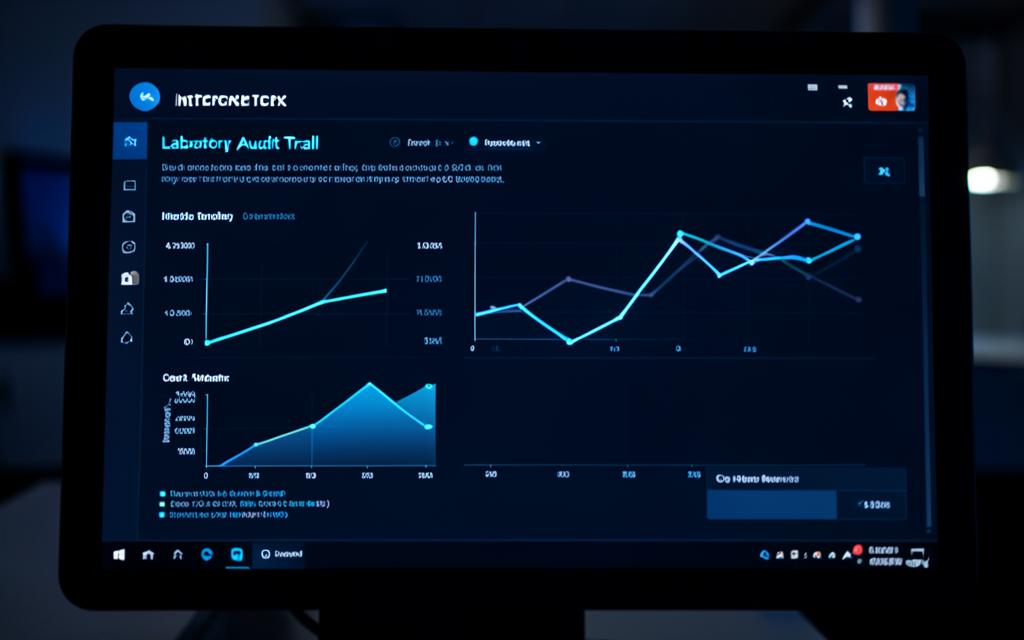Quality analyst reviewing deviation trend data on screen
